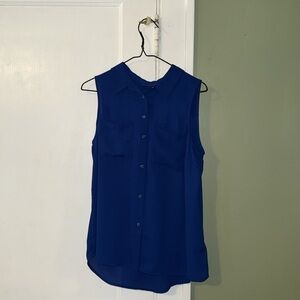 Apt. 9 Women Blue Sleeveless Blouse Medium New Never Worn